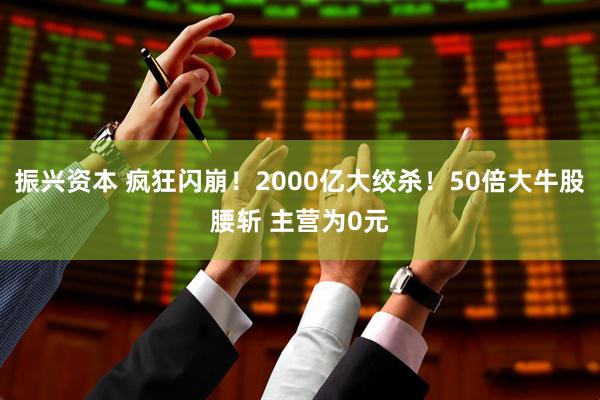 振兴资本 疯狂闪崩！2000亿大绞杀！50倍大牛股腰斩 主营为0元