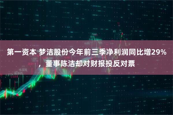 第一资本 梦洁股份今年前三季净利润同比增29%，董事陈洁却对财报投反对票